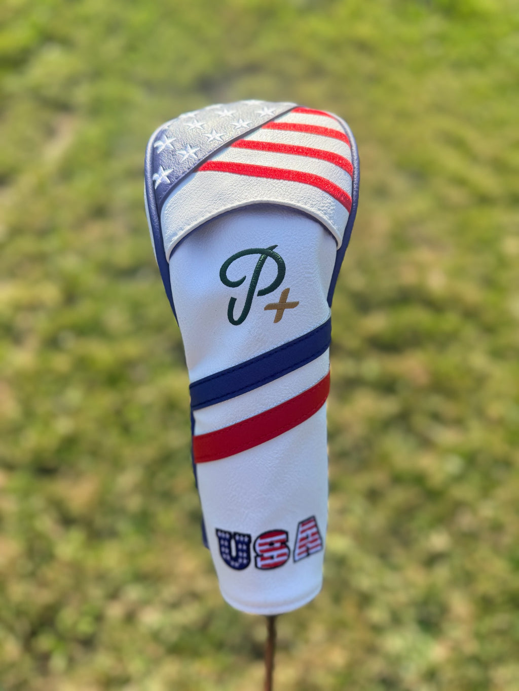 Par+ USA Flag Golf 3-Wood Headcover – Patriotic