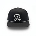 Premium Performance Flat Brim Golf Hat – Par Plus Classic Black P+