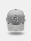Premium Performance Curved Brim Golf Hat – Par Plus P+, Lt Gray Color