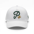 Premium Performance Curved Brim Golf Hat – Par Plus Classic White P+