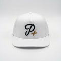 Premium Performance Flat Brim Golf Hat – Par Plus Classic White P+